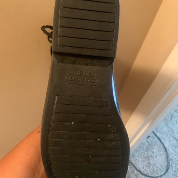 Coach rain boots with lace up ties in back. Super cute and only worn twice. - Picture 5 of 6